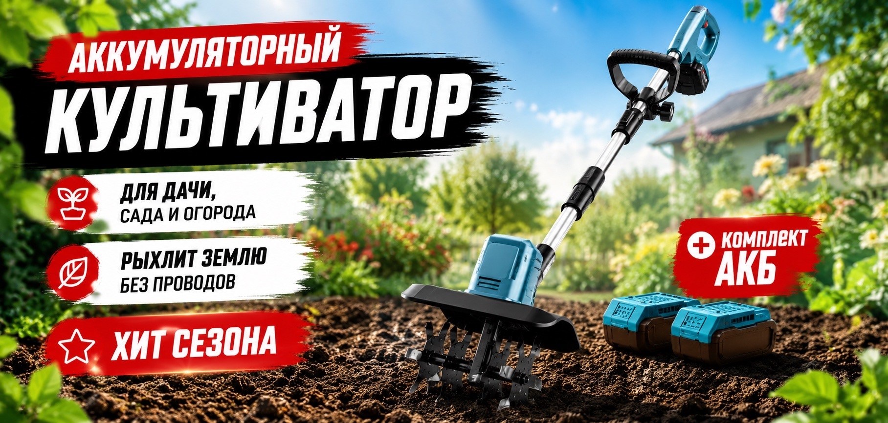 культиватор аккумуляторный