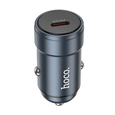 Адаптер Автомобильный Hoco Z57 Glorious single-port PD30W (metal gray)