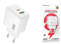 СЗУ BOROFONE BAS45A Potential PD30W+QC3.0 charger(EU) (белый) 36b9b06b-9613-11f0-0a80-058c0019859f